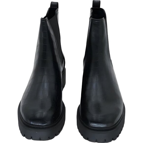 Kenneth Cole Reaction Sakt Lug Chelsea Boot Black Platform Women's US 8M - Picture 5 of 6